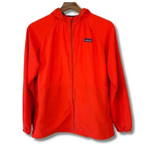 Patagonia Full Zip Jacket Lightweight Outdoor Hiking Orange Kids Large Size 12